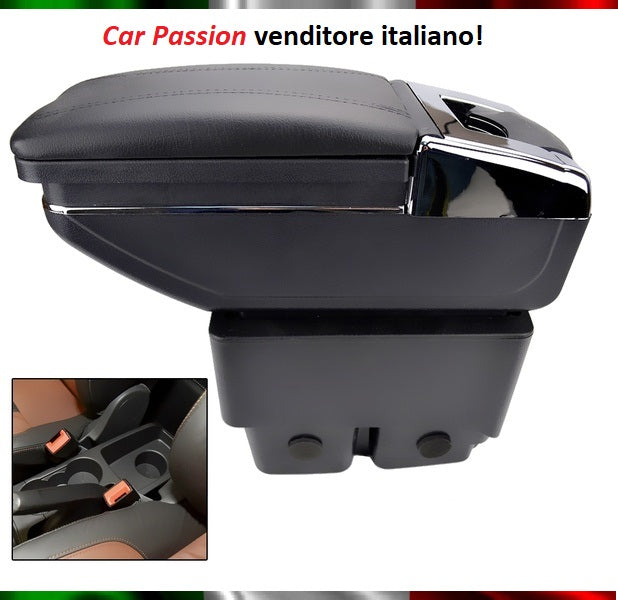 Bracciolo FORD FIESTA 6 in ecopelle nero  Car Passion – Car Passion  Accessori Auto