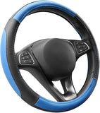 Coprivolante per auto universale nero blu 37-38 cm