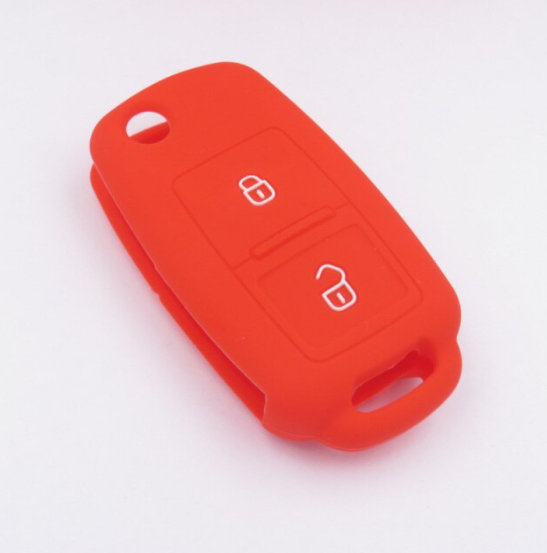 Cover In Silicone Per Chiave Auto VW (Touran, Tiguan, Passat), Skoda, Seat, Colore Nero, XUKEY