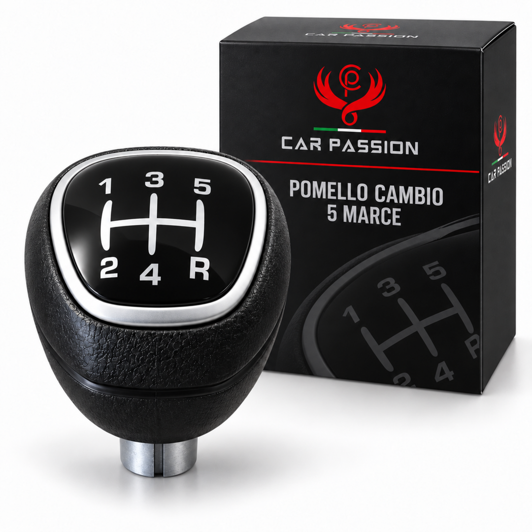 Pomello Cambio per Lancia Ypsilon 2015-2024 5 / 6 Marce con Retromarcia a Siringa Ricambio Impugnatura