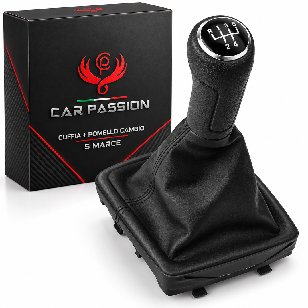 Cuffia + Pomello per Volkswagen Polo 4 Serie 2002-2009 5 marce ricambio leva cambio
