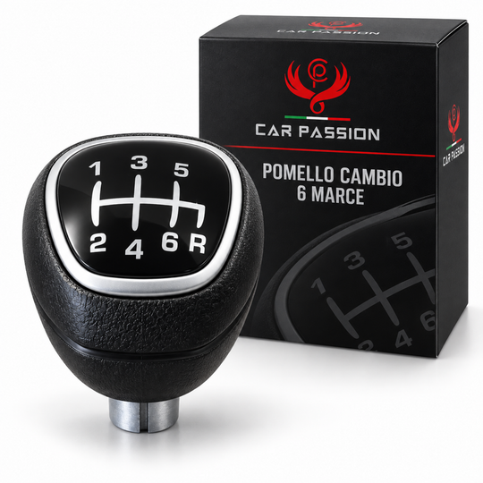 Pomello Cambio per Lancia Ypsilon 2015-2024 5 / 6 Marce con Retromarcia a Siringa Ricambio Impugnatura