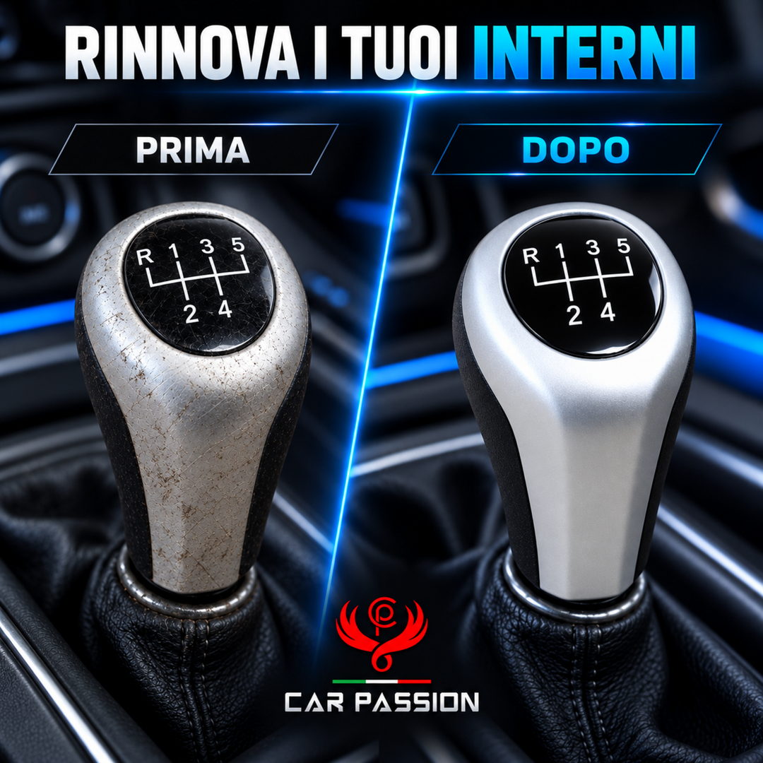 Pomello Cambio Completo Compatibile con BMW Serie 1 3 5 6 X1 X3 X5 2004-2013 Ricambio Impugnatura