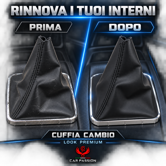 Cuffia Cambio per Opel Zafira B 2005-2014 con Ghiera Cromata e Agganci