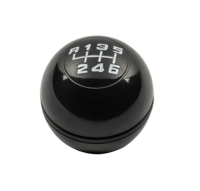 Pomello Leva Cambio Completo Compatibile con Alfa Romeo Giulietta Nero 6 Marce Ricambio Impugnatura Lente (Nero)
