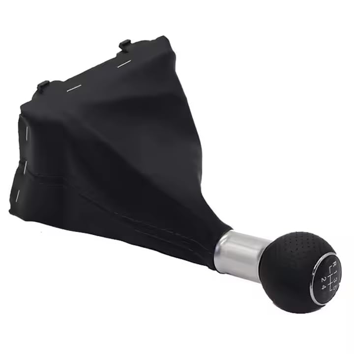 Cuffia Leva Cambio Manuale + Pomello Compatibile con Audi A4 B8 2008-2015 6 Marce Cambio Manuale Set Completo Ricambio Auto