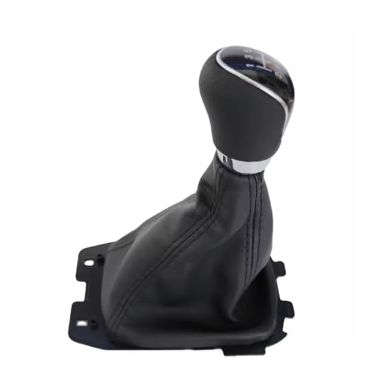 Cuffia Leva Cambio Manuale + Pomello Compatibile con Ford Ecosport 2013-2018 5 Marce Cambio Manuale Set Completo Ricambio Auto