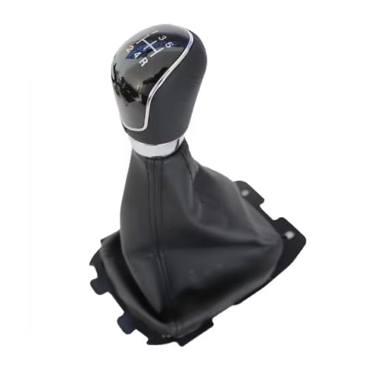 Cuffia Leva Cambio Manuale + Pomello Compatibile con Ford Ecosport 2013-2018 5 Marce Cambio Manuale Set Completo Ricambio Auto