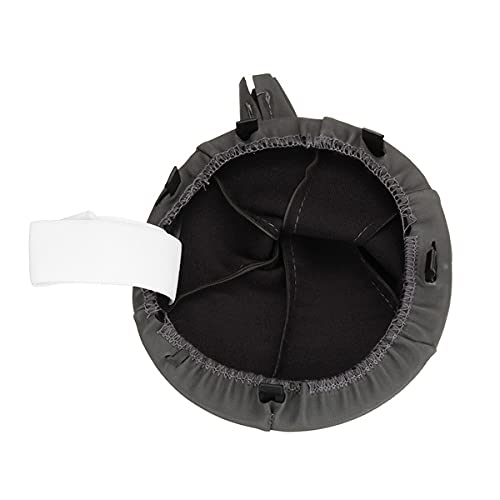 Cuffia Leva Cambio Manuale + Pomello Colore Grigio + Anello Ghiera di Ritenzione Compatibile con Fiat Panda 2003-2012 Seconda serie (169) 5 Marce Cambio Manuale Set Completo Ricambio Auto