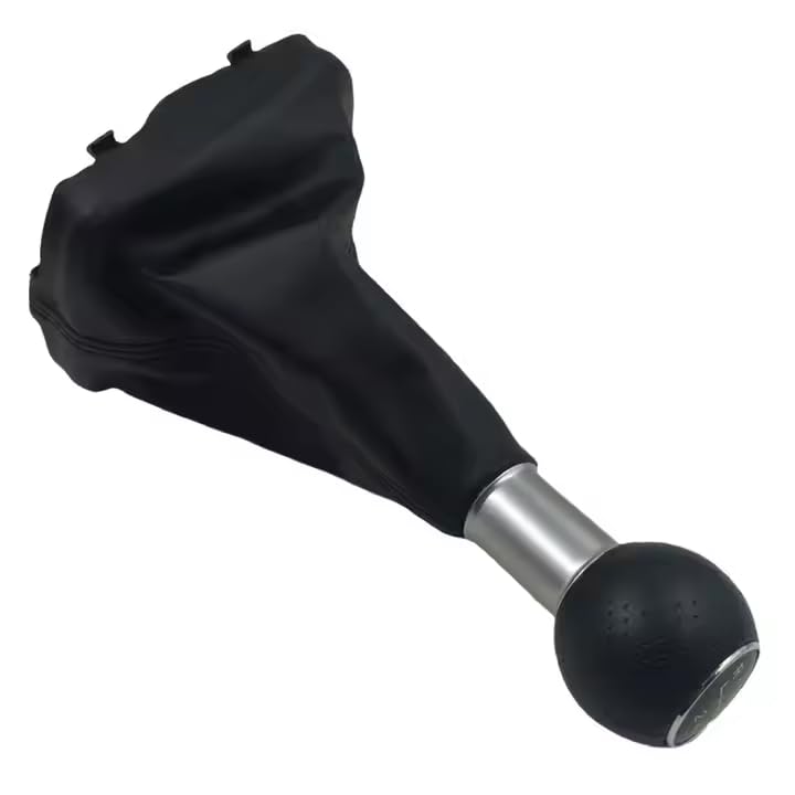 Cuffia Leva Cambio Manuale + Pomello Compatibile con Audi A3 8P 2003-2013 Marce Cambio Manuale Set Completo Ricambio Auto