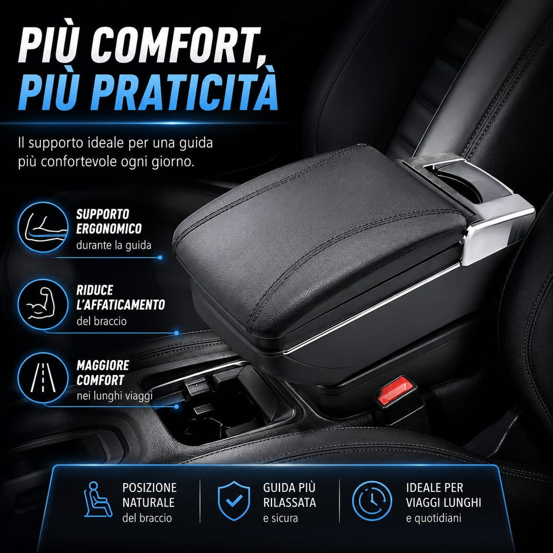 Bracciolo DACIA DUSTER 2018-2024 Poggiabraccio in ecopelle nero