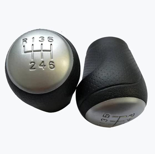 Pomello Cambio Completo Compatibile con Nissan Qashqai Juke X-Trail Satinato 6 Marce Ricambio Impugnatura Lente