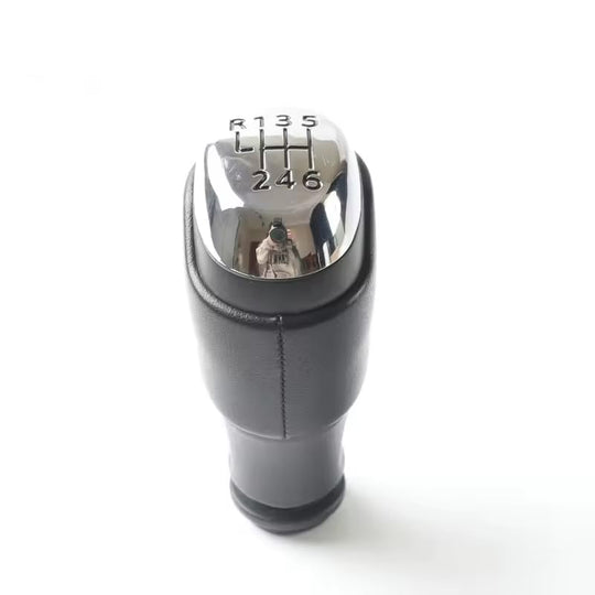 Pomello Cambio Completo Compatibile con Renault Clio 4 2012-2019 Cromato Ricambio Impugnatura Lente (6 Marce)