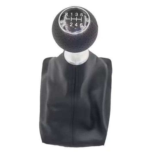 Cuffia Leva Cambio Manuale + Pomello Compatibile con Audi A3 8V 2014-2020 6 Marce Cambio Manuale Set Completo Ricambio Auto