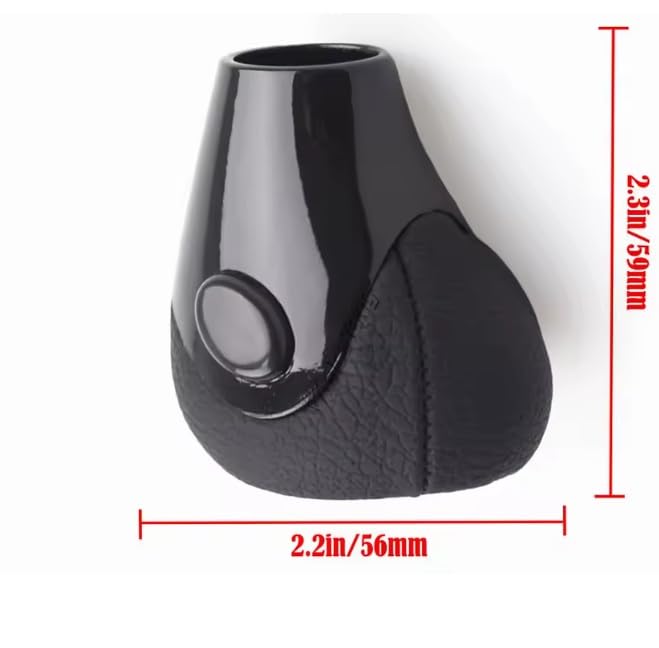 Pomello Cambio Automatico Completo Compatibile con Smart Fortwo 450 / 451 1998-2014 Ricambio Impugnatura Asta del cambio Lente Nero