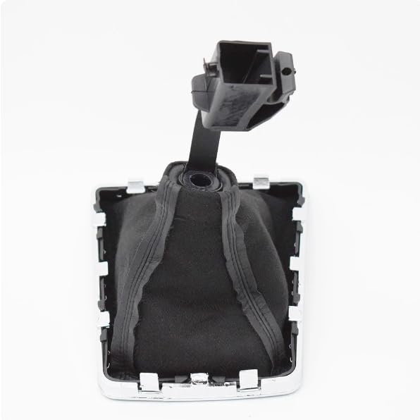 Cuffia Leva Cambio Manuale + Pomello + Anello Ghiera di Ritenzione Compatibile con Opel Astra H 2004-2010 5 Marce Set Completo Ricambio Auto