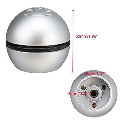 Pomello Cambio Completo Compatibile con ALFA ROMEO GIULIETTA Satinato 6 Marce Ricambio Impugnatura Lente