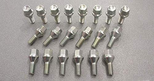 Kit 20 Bulloni Ruota compatibili con DACIA DUSTER fissaggio ruote Cerchi In Ferro In Lega In Acciaio Farad MADE IN ITALY