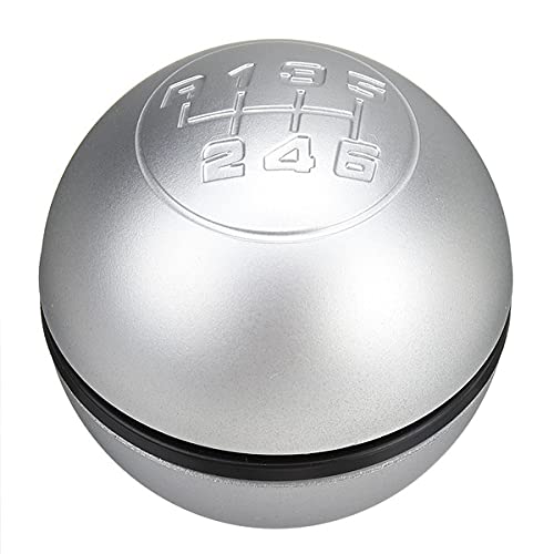 Pomello Cambio Completo Compatibile con ALFA ROMEO GIULIETTA Satinato 6 Marce Ricambio Impugnatura Lente