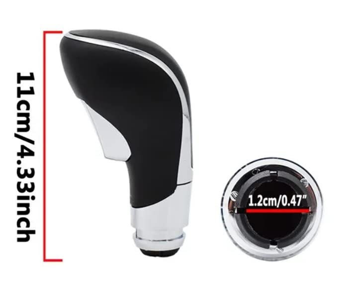 Pomello Leva Cambio Completo Compatibile con Opel Astra J 2009-2018 Opel Insignia A 2008-2016 Opel Zafira C 2011-2018 Finiture Cromate Ricambio Impugnatura Lente