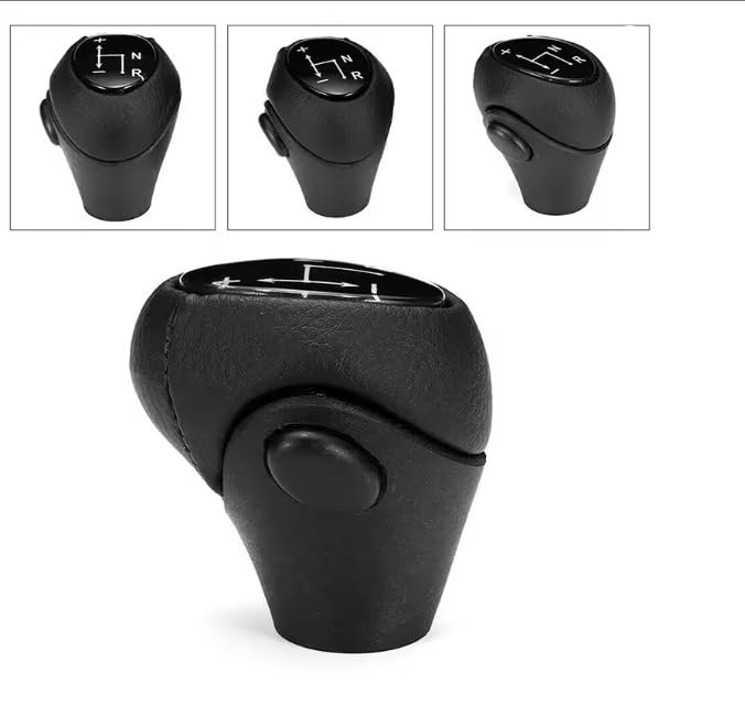 Pomello Cambio Automatico Completo Compatibile con Smart Fortwo 450 / 451 1998-2014 Ricambio Impugnatura Asta del cambio Lente Nero