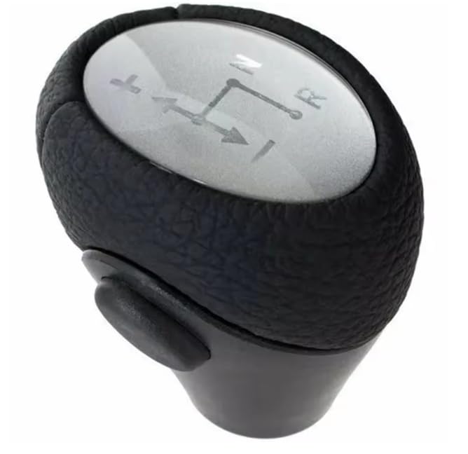 Pomello Cambio Automatico Completo Compatibile con Smart Fortwo 450 / 451 1998-2014 Ricambio Impugnatura Asta del cambio Lente Argento Silver