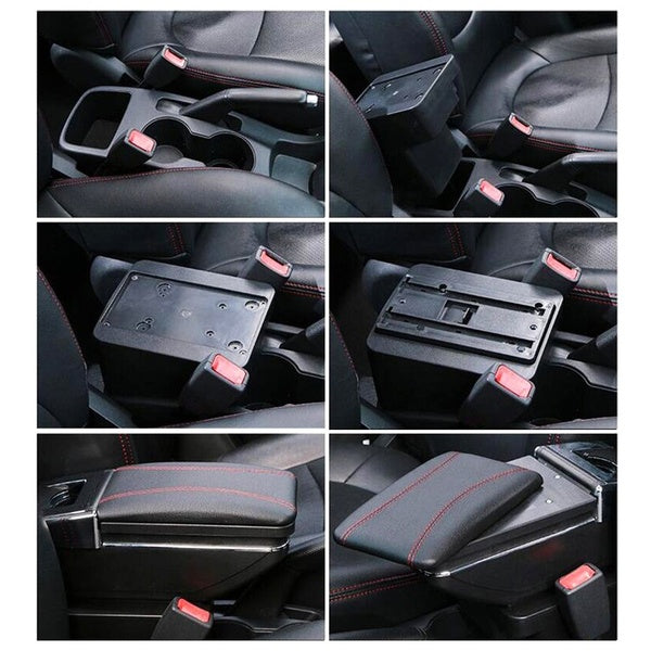 Bracciolo PEUGEOT 208 dal 2020 in poi in ecopelle nero