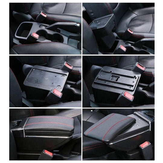 Bracciolo PEUGEOT 208 dal 2020 in poi in ecopelle nero