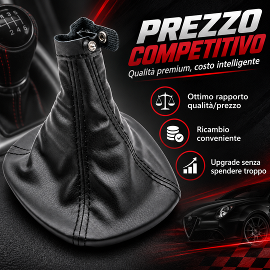 Cuffia Leva Cambio+ Ghiera Ritenzione per Alfa Romeo Mito