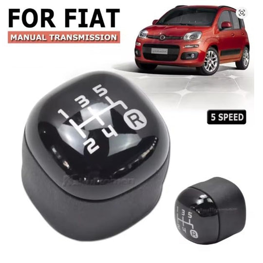 Pomello Cambio Completo Compatibile con Fiat Panda (312) III serie dal 2012 in poi 5 Marce Ricambio Impugnatura Asta del cambio Lente