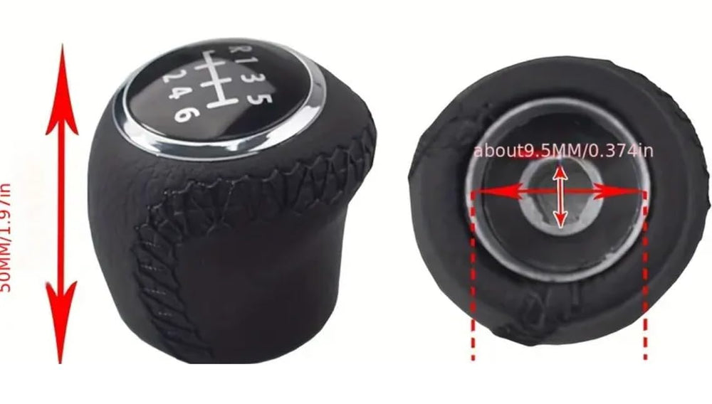 Pomello Cambio Completo Compatibile con Fiat Grande Punto - Punto EVO 2005 - 2012 Ricambio Impugnatura Asta del cambio Lente (6 MARCE)