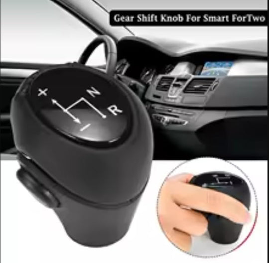 Pomello Cambio Automatico Completo Compatibile con Smart Fortwo 450 / 451 1998-2014 Ricambio Impugnatura Asta del cambio Lente Nero