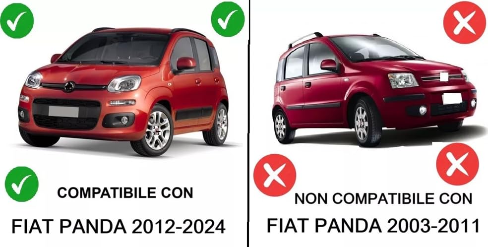 Cuffia Leva Cambio Manuale + Anello Ghiera di Ritenzione Compatibile con Fiat Panda (312) dal 2012 Cambio Manuale Set Completo Ricambio Auto