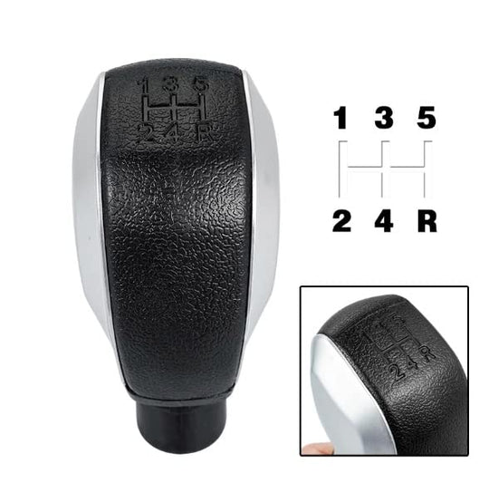 Pomello Leva Cambio Completo Compatibile con Peugeot 208 308 508 2008 3008 Citroen C2 C3 C4 C5 Jumpy 5 Marce Ricambio Impugnatura Lente (Satinato)