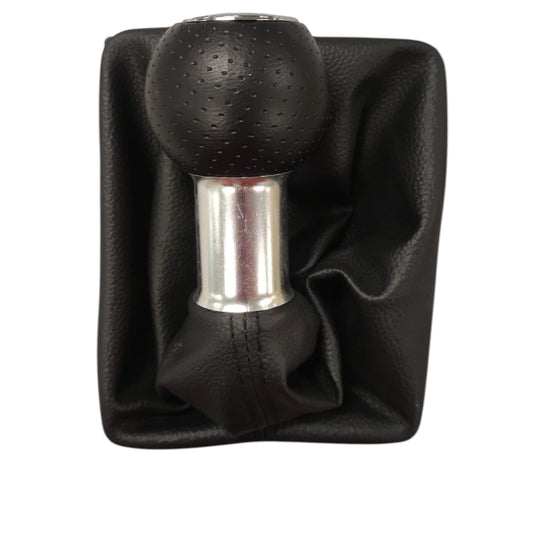 Cuffia Leva Cambio Manuale + Pomello Compatibile con Audi A4 B8 2008-2015 6 Marce Cambio Manuale Set Completo Ricambio Auto