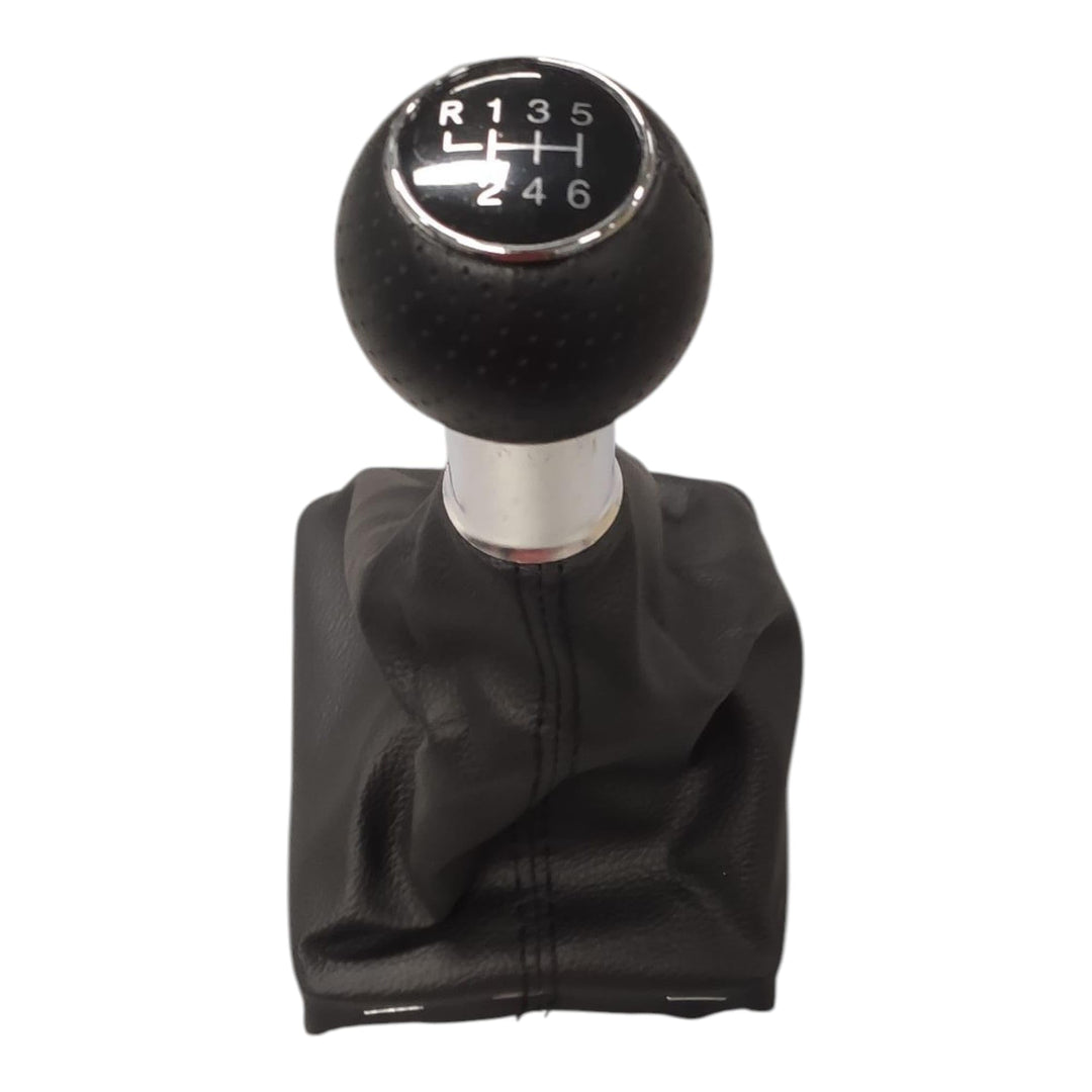 Cuffia Leva Cambio Manuale + Pomello Compatibile con Audi A4 B8 2008-2015 6 Marce Cambio Manuale Set Completo Ricambio Auto
