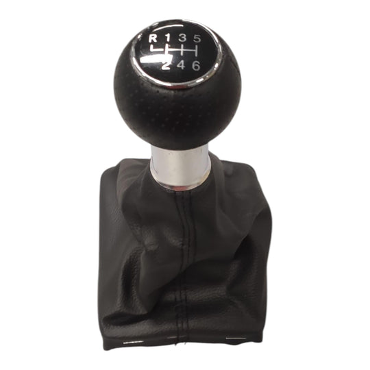 Cuffia Leva Cambio Manuale + Pomello Compatibile con Audi A4 B8 2008-2015 6 Marce Cambio Manuale Set Completo Ricambio Auto