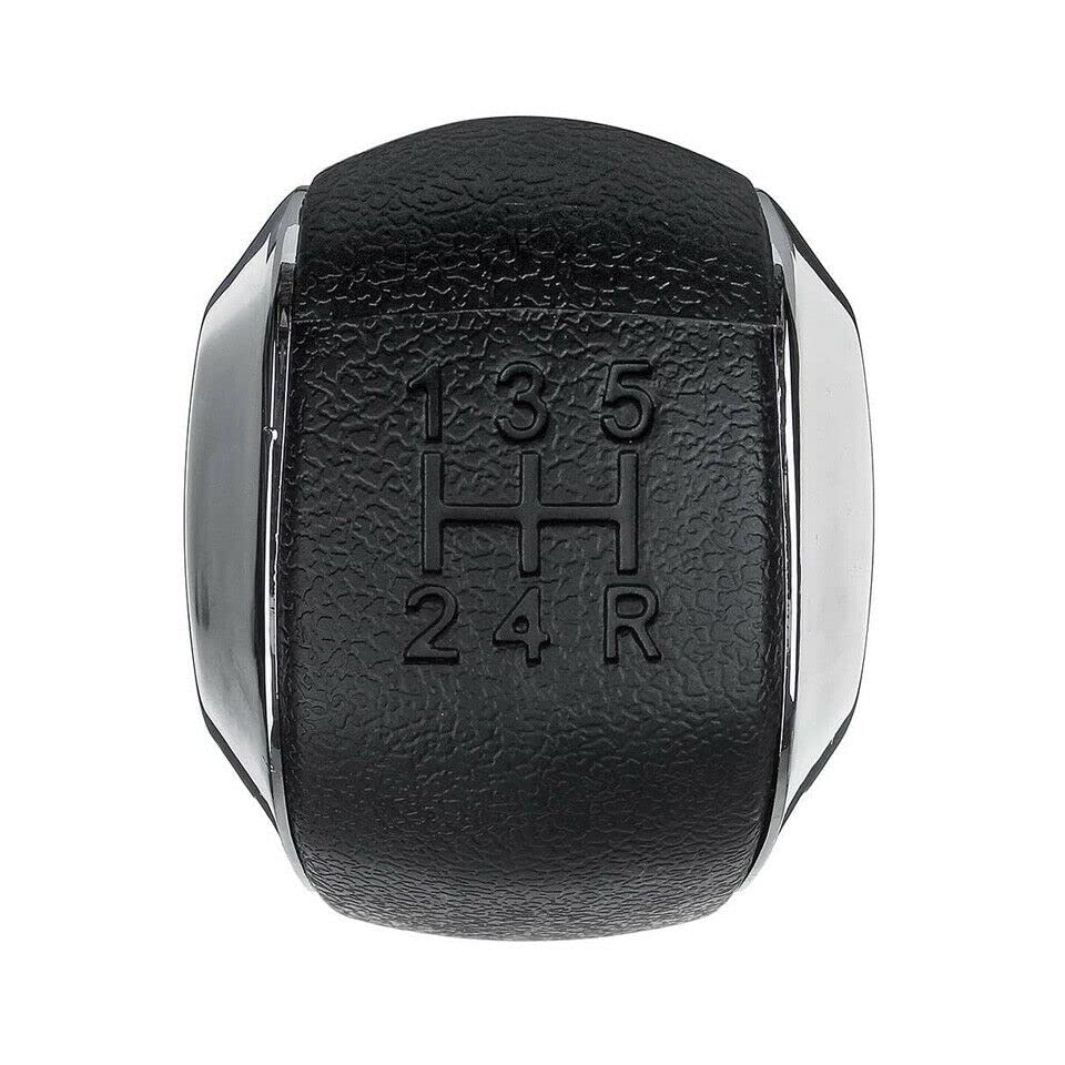 Pomello Leva Cambio Completo Compatibile con Peugeot 208 308 508 2008 3008 Citroen C2 C3 C4 C5 Jumpy 5 Marce Ricambio Impugnatura Lente (Cromato)