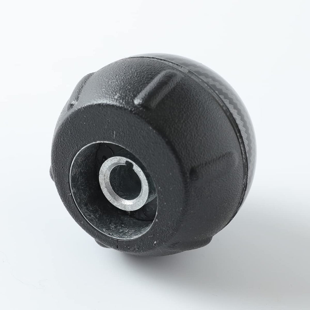 Pomello Cambio Completo Compatibile con Fiat 500 5 Marce Ricambio Impugnatura Lente (Carbonio)