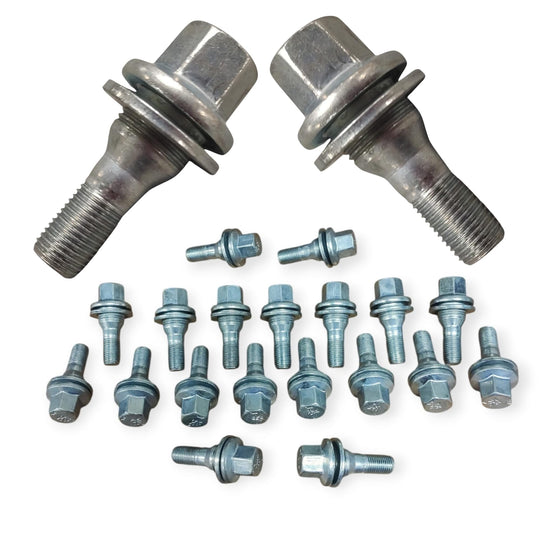 Kit 20 bulloni ruota COMPATIBILE CON Peugeot 106 206 307 406 607 1007 407 207 308 Expert Partner Bipper 508 3008 5008 208 dal 2003 in poi ruote cerchi in lega