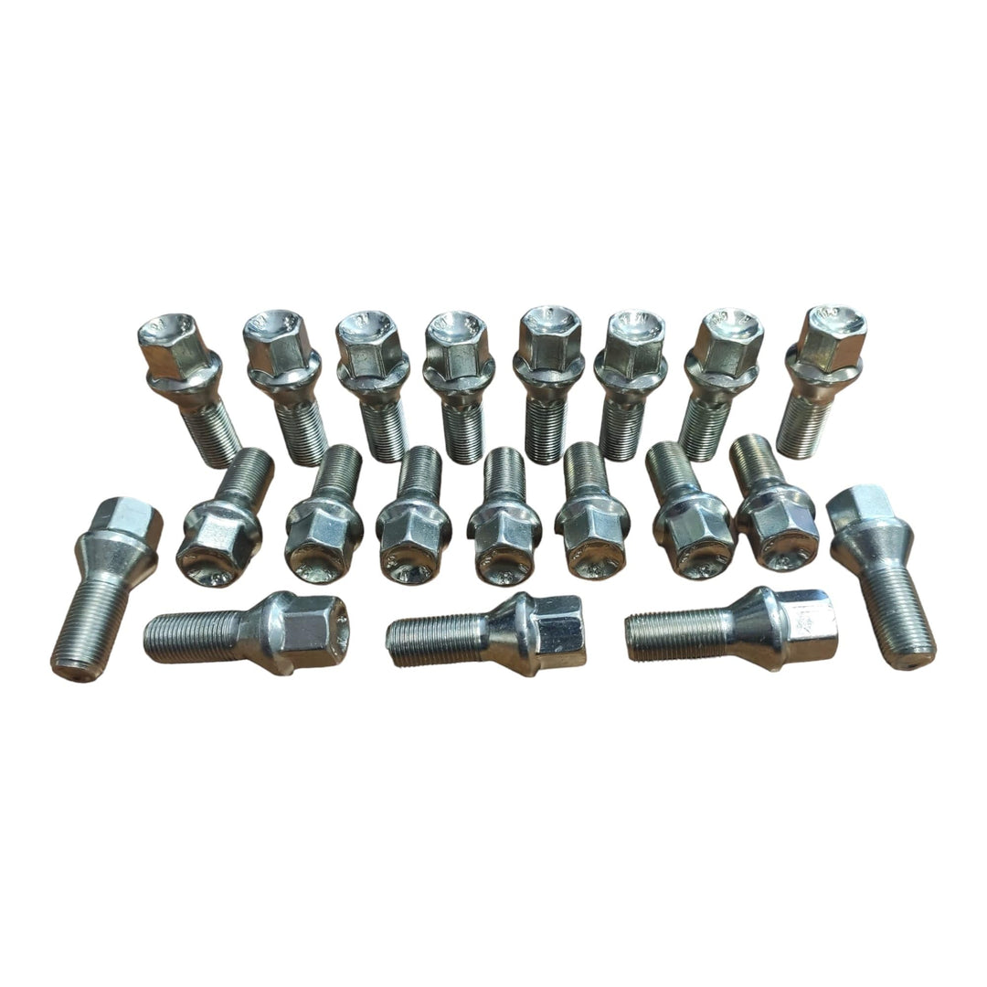 20 Bulloni Ruota Fissaggio Ruote Compatibile Con BMW Serie 1 2 3 5 7 X1 X2 X3 X4 X5 X6 Gomme Cerchi in Acciaio Lega Ferro Made in Italy M14x1,25 hex 17