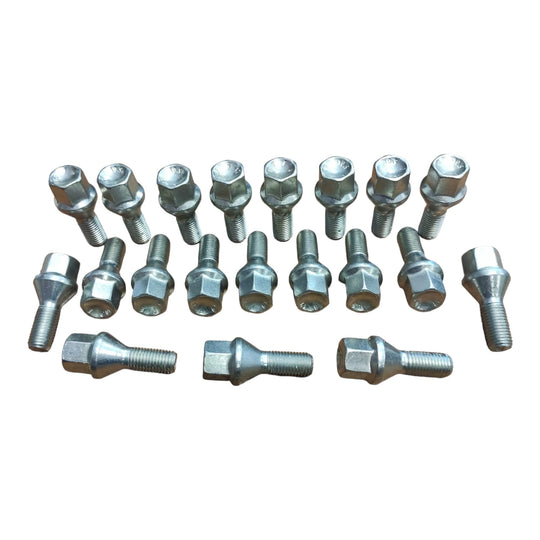 20 Bulloni Ruota Fissaggio Ruote Compatibile Con R56 Cooper Clubman Paceman Countryman Gomme Cerchi in Acciaio Lega Ferro Made in Italy M14x1,25 hex 17 - immagine 3