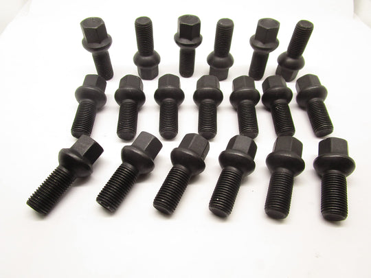 Kit 20 Bulloni Ruota Neri compatibili con VOLKSWAGEN T-ROC T-CROSS fissaggio ruote Cerchi In Acciaio e In Lega in Ferro Farad MADE IN ITALY - immagine 2