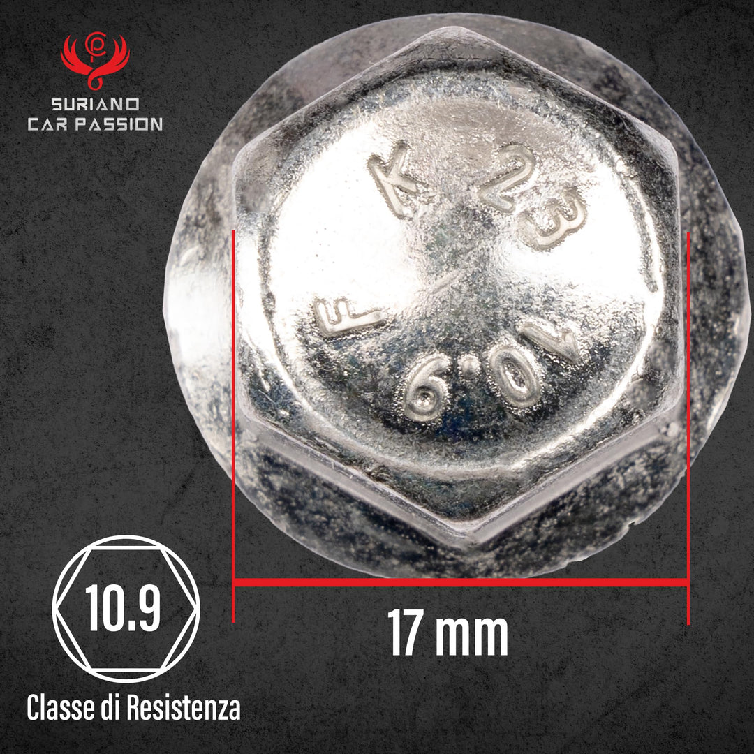 Kit 20 bulloni ruota compatibili con Jeep Renegade dal 2014 e Compass (solo dal 5/2020 in poi) Fissaggio ruote cerchi in acciaio e in lega M12x1,25 - immagine 2