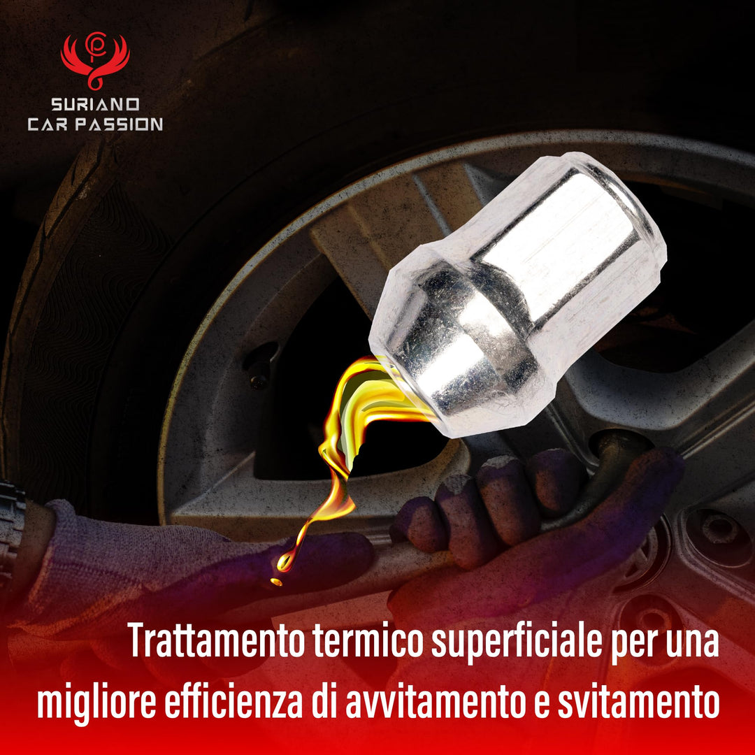 Kit 20 bulloni ruota per FORD VARI MODELLI cerchi in acciaio e in lega Farad - immagine 6