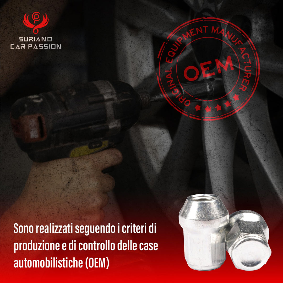 Kit 20 bulloni ruota per FORD VARI MODELLI cerchi in acciaio e in lega Farad - immagine 5