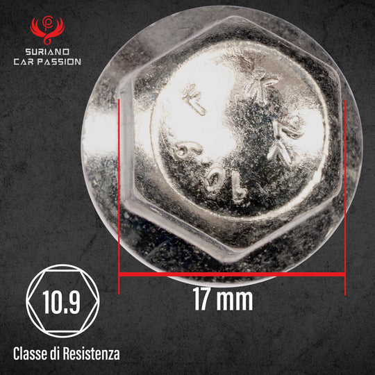 20 Bulloni Ruota Fissaggio Ruote Compatibile Con Mercedes Classe A W168 dal 1998 al 2004 - clacce C fino al 2007 -SLK fino al 2010 Gomme Cerchi in LEGA M12x1,5 hex 17 (per cerchi in LEGA) - immagine 4