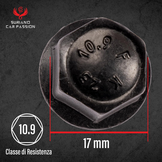 Kit 20 bulloni ruota neri compatibili con Jeep Renegade dal 2014 e Compass solo dal 5/2020 in poi ruote cerchi in acciaio e in lega Farad - immagine 3