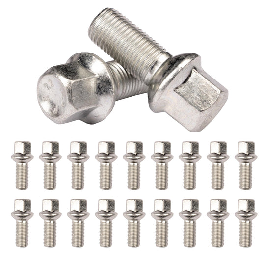 20 Bulloni Ruota Fissaggio Ruote Compatibile Con Mercedes Classe A W168 dal 1998 al 2004 - clacce C fino al 2007 -SLK fino al 2010 Gomme Cerchi in LEGA M12x1,5 hex 17 (per cerchi in LEGA) - immagine 2
