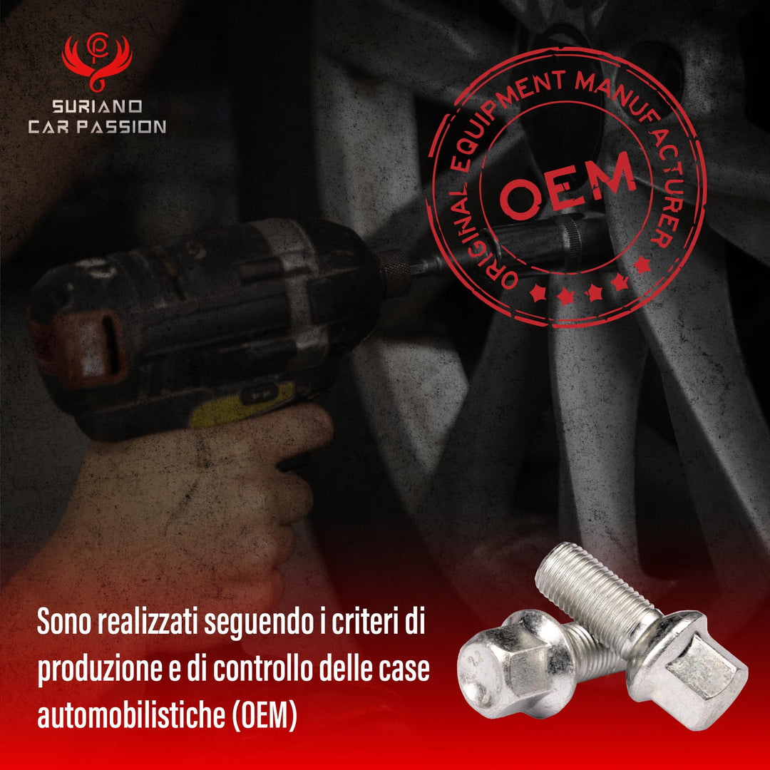 20 Bulloni Ruota Fissaggio Ruote Compatibile Con Mercedes Classe A W168 dal 1998 al 2004 - clacce C fino al 2007 -SLK fino al 2010 Gomme Cerchi in LEGA M12x1,5 hex 17 (per cerchi in LEGA) - immagine 6
